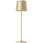 Brilliant Table Lamp Kaami Metal Plastic Gold 2W 310lm - 830 Warm White | 100mm - IP44 - Outdoor - Dimmable 