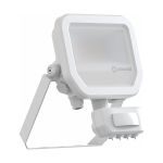 Ledvance LED Floodlight Aluminium White 8W 1200lm 100D - 840 Cool White | IP65 - Motion And Light Sensor - Symmetrical