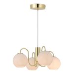 Nordlux Franca Pendant 4-Spot Metal and Glass Brass | Suitable for 4x E14