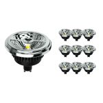 Multipack 10x Noxion Lucent LED Spot GU10 AR111 12W 600lm 40D - 927 Extra Warm White | Best Colour Rendering - Dimmable - Replaces 80W