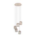 Eglo Pendant Romazzina Steel Sandy | Suitable for 5x E27