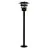 Nordlux Vejers Pedestal Lamp Metal and Glass Black | IP54 - Suitable for E27