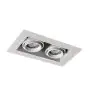 Noxion Recessed Spot Trimless Pro 2x MR16 Tiltable White | Cutout 181x97mm - GU10 Socket