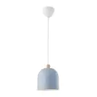 Nordlux Gaston Pendant Metal and Wood Blue | Suitable for E27
