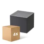 Multipack 4x D'Lite Wall Light  Elingen Solar Black Up & Down - 830 Warm White | IP54 - Motion Sensor