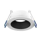 Noxion LED Spot Ares Deep ring White - With Inner Ring Black | Cutout 68mm - incl. GU10 Fitting