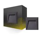 Bright Choice Wall Light Clover PC Anthracite 1.5W 100lm - 830 Warm White 