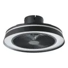 Eglo Ceiling Fan Vallonia 1 ABS Matt Black 31.7W 3200lm - 827-865 Tunable White + RGB | Dimmable