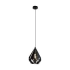 Eglo Pendant Carlton 5 Steel Black | IP20 - Suitable for 1x E27 