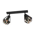 Eglo Ceiling Light Carlton 7 Steel Black Copper | IP20 - Suitable for 2x E27 